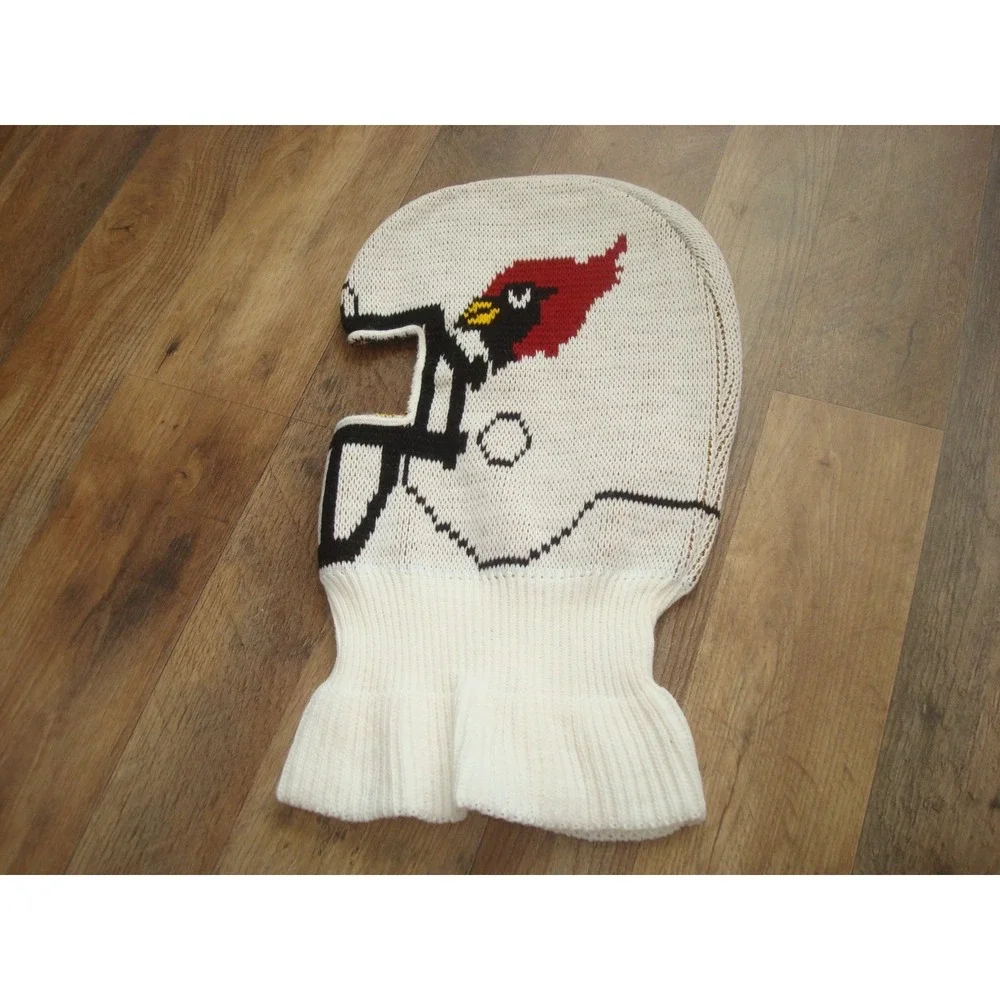 Vintage 1990 Game Face ARIZONA CARDINALS   Helmet Knit Ski Mask Hat NFL USA Made